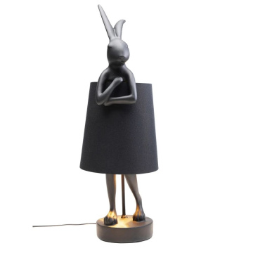 Настольная лампа KARE Tischleuchte Animal Rabbit Matt Schwarz 53473