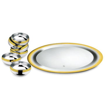 Набор для десертов Zepter Baron Decor Gold Plated Dessert Set LS-160-B-DG