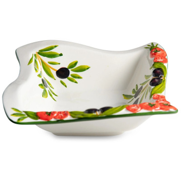 Салатник порционный Edelweiss Tomato & Olives Square Cereal Bowl EDW-8001P
