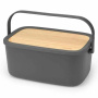 Хлебница Brabantia Nic Bread Bin Dark Gray 128264. фото 4