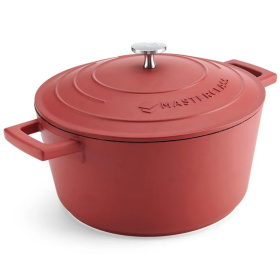 Кастрюля с крышкой KitchenCraft MasterClass Red Casserole Dish MCMCRD24RED
