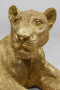 Фигурка KARE Deko Figur Lion Gold 51727. фото 4