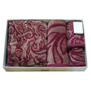 Набор для ванной Enrico Coveri Morena Cotone Set da bagno Bordeaux ECV/440756