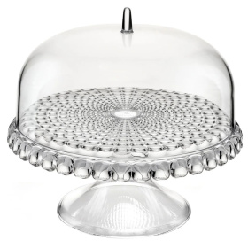 Блюдо для торта Guzzini Tiffany Cake Stand with Dome Transparent 19940100