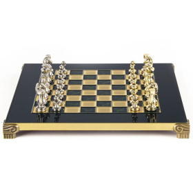Шахматы Manopoulos Handcrafted Classic Metal Staunton Chess Set S32GRE