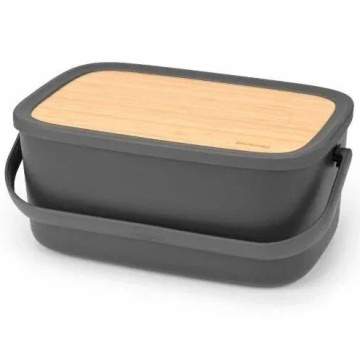 Хлебница Brabantia Nic Bread Bin Dark Gray 128264