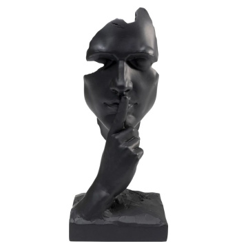 Фигурка KARE Deko Objekt Quiet Face Schwarz 53684