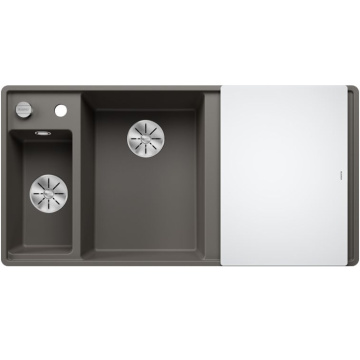 Кухонная мойка Blanco Axia III 6S-F Silgranit InFino Volcano Grey 527230