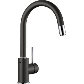 Кухонный смеситель Blanco Mida-S Silgranit-Look Black 526146