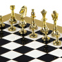 Шахматы Manopoulos Classic Metal Staunton Chess Set S34BLA. фото 5