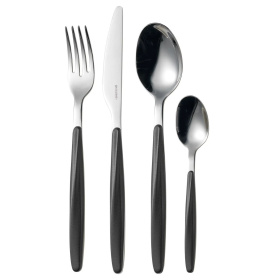 Набор столовых приборов Guzzini My Fusion 24-piece Cutlery Set Black 11070010