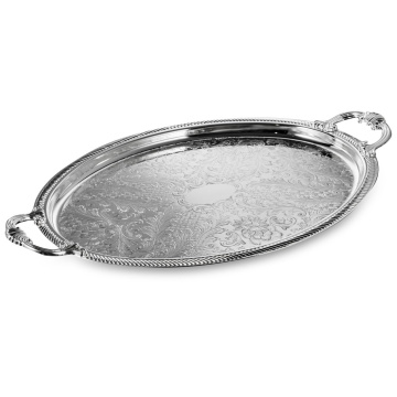 Поднос овальный Queen Anne Shallow Oval Tray/Handles 0/6463