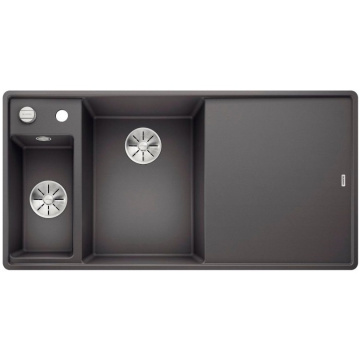 Кухонная мойка Blanco Axia III 6S-F Silgranit InFino Rock Grey 524670