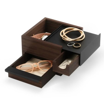 Шкатулка Umbra Stowit Mini Storage Box Black-Walnut 1005314-048