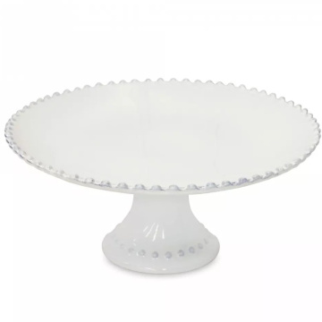 Блюдо для торта Costa Nova Pearl Footed Plate PEP286-WHI