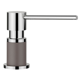 Дозатор моющего средства Blanco Lato Silgranit-Look Dual Finish Volcano Grey/Chrome 526954