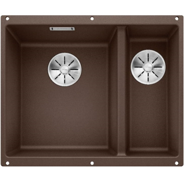 Кухонная мойка Blanco Subline 340/160-U Silgranit InFino Coffee 523557