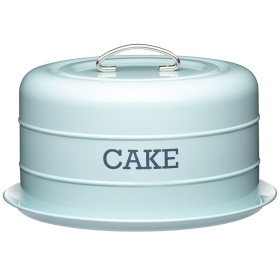 Блюдо для торта KitchenCraft Living Nostalgia Vintage Blue Cake Storage Tin LNCTBLU