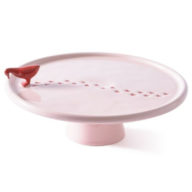 Блюдо для торта Polspotten Daffy Walking Duck Plate Light Pink 230-300-187