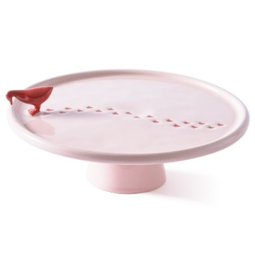Блюдо для торта Polspotten Daffy Walking Duck Plate Light Pink 230-300-187