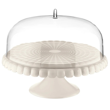 Блюдо для торта Guzzini Tiffany Cake Stand with Dome Milk White 199400156