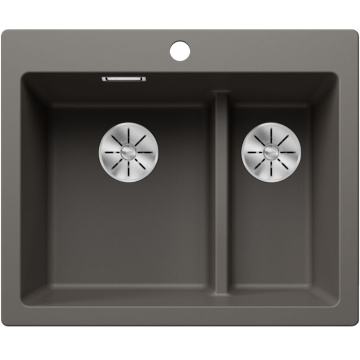 Кухонная мойка Blanco Pleon 6 Silgranit Split Volcano Grey 527322