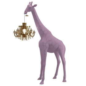 Торшер Qeeboo Giraffe In Love XS Dusty Rose Floor Lamp 28001DR