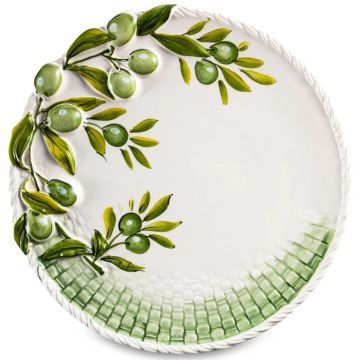 Блюдо круглое Edelweiss Olives Large Round Platter EDW-628V