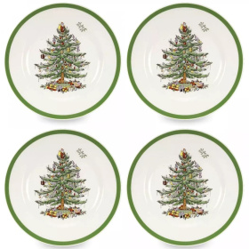 Набор обеденных тарелок Spode Christmas Tree Dinner Plates Set XT0105-X