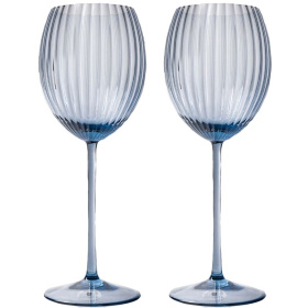 2 бокала для белого вина Anna Von Lipa Lyon White Wine Blue Smoke Set AVL-620-7
