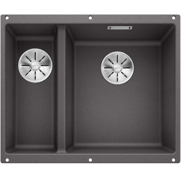 Кухонная мойка Blanco Subline 340/160-U Silgranit InFino Rock Grey 523559
