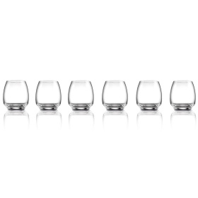 6 стаканов для виски Zepter Magic Harmony Crystal & Stainless Steel Whiskey Tumblers LS-023-8
