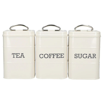 Набор банок для хранения KitchenCraft Living Nostalgia Antique Cream TCS Canisters LNTCSSETCRE
