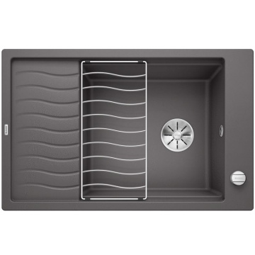 Кухонная мойка Blanco Elon XL 6 S Silgranit InFino Rock Grey 524835