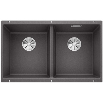 Кухонная мойка Blanco Subline 350/350-U Silgranit InFino Rock Grey 523575