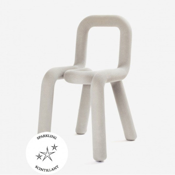 Стул Moustache Bold Chair Sparkling Grey with Lurex BG01