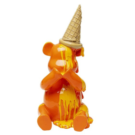 Фигурка KARE Deko Figur Sitting Gelato Bear Orange 55293
