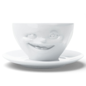 Чашка с блюдцем Tassen Coffee Cup Winking white 01.48.01
