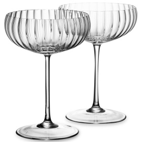 2 бокала для шампанского Anna Von Lipa Lyon Champagne Saucer Crystal Set AVL-622-10
