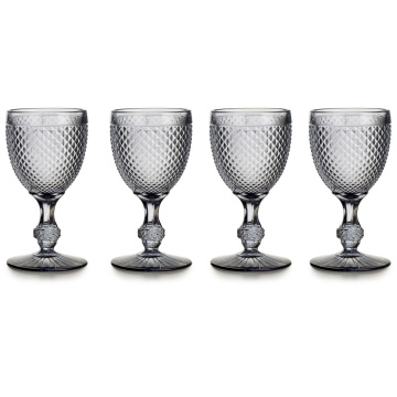 4 бокала для воды Vista Alegre Bicos Water Goblets Set Grey 49000061