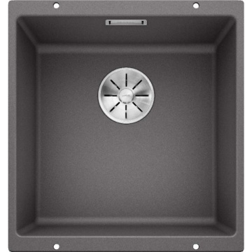 Кухонная мойка Blanco Subline 400-U Silgranit InFino Rock Grey 523423