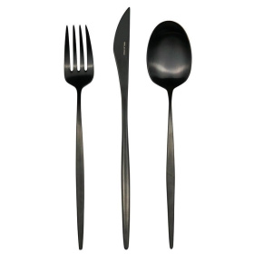 Набор столовых приборов Belo Inox Spirit Black Cutlery Set SPTB