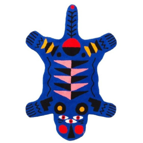 Ковер Qeeboo Oggian Blue Panther L Floor Carpet 42106PB-L