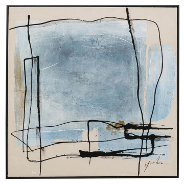 Картина KARE Gerahmtes Bild Dust Blau 54196