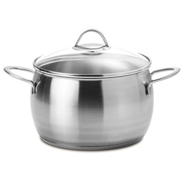 Кастрюля с крышкой Silampos Oceanus Satin Glass Stockpot 636124V86616