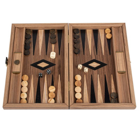 Нарды Manopoulos Handcrafted American Walnut Backgammon Set BKK3