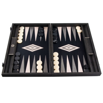 Нарды Manopoulos Premium Handcrafted Pearly Grey Vavona Backgammon Set BSB1