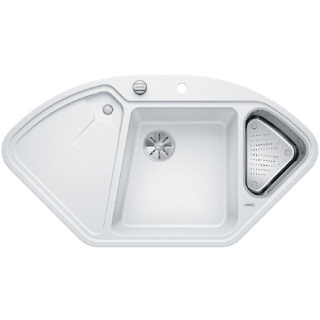 Кухонная мойка Blanco Delta II Silgranit InFino White 523660