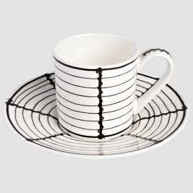 Чашка кофейная с блюдцем Taitù Ferri Espresso & Piattino 2-591