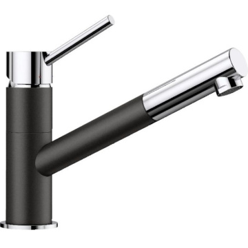 Кухонный смеситель Blanco Kano-S Silgranit-Look Dual Finish Black/Chrome 526174